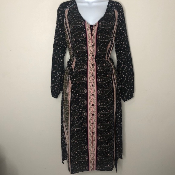 CUPCAKES and Cashere Stripe Long Sleeve Midi Dress - Picture 3 of 4